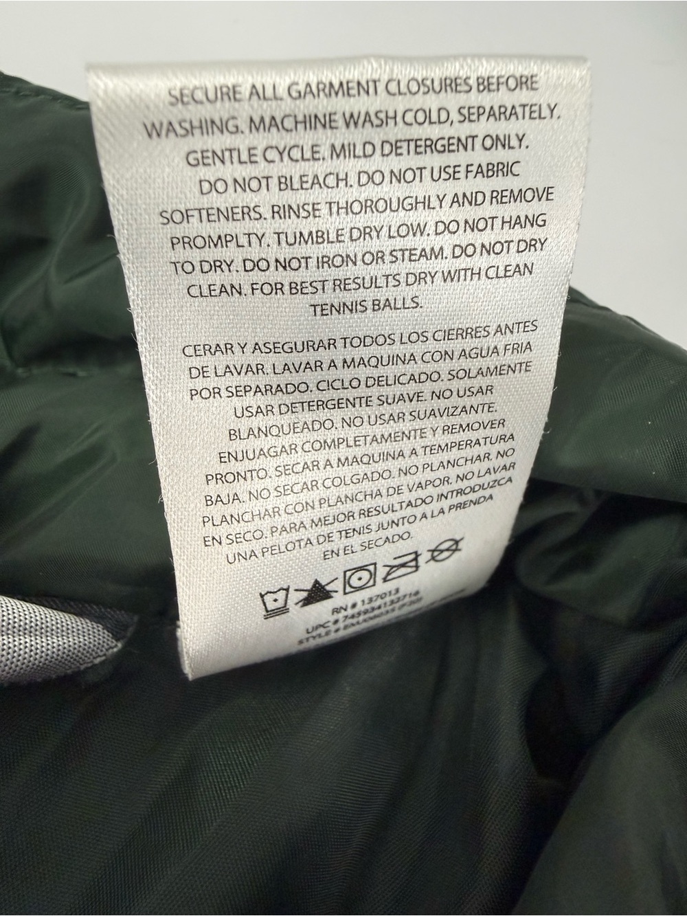 Eddie Bauer Mens Large Down Puffer Jacket Green Hooded 650 Fill EB650 Zip Coat - Picture 7 of 8
